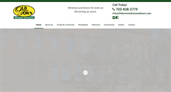 Desktop Screenshot of oldtownwindowsanddoors.com